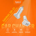 Sannai SR-01 Car Charger | Dual USB Fast Charging Adapter.