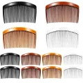 12 Pieces Plastic Side Hair Twist Comb French Twist Comb Hair Clips with Teeth for Fine Hair Accessories Women Girls, 4 Colors (23 Teeth). 