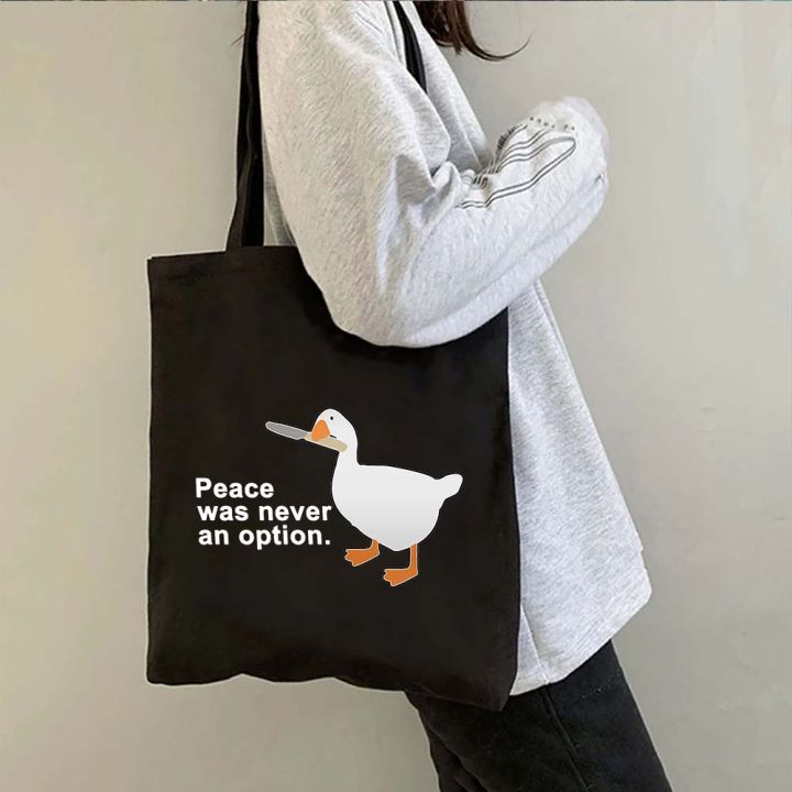 Funny%20Honk%20Untitled%20Goose%20Game%20Lovely%20Meme%20Duck%20Cute%20Cartoon%20Animal%20Shoulder%20Canvas%20Tote%20Bag%20Harajuku%20Shopping%20Shopper%20Handbags%20-%20Image%205