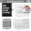 100 Envelope Challenge Binder, A5 Binder,Budget Book with Cash Envelopes,100 Envelopes Saving Challenge to Save 5,050 Durable Easy Install Easy to Use.