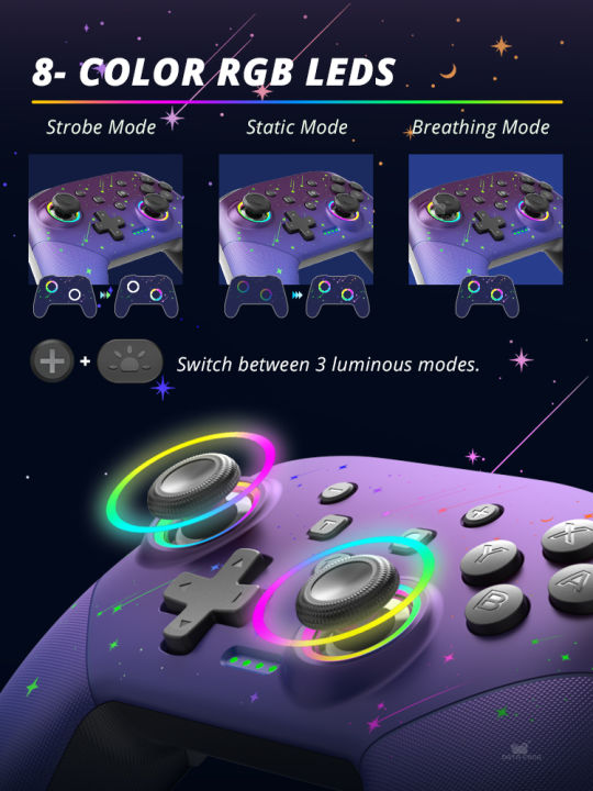 Data%20Frog%20S80%20Wireless%20Controller%20For%20Nintendo%20Switch%20OLED/LITE/PC%20Console%20Pro%20Gamepad%20with%20Programmable%20Turbo%20Function%20-%20Image%204