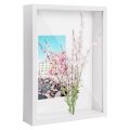 Shadow Box A4, 5CM Deep Box Photo Frame for Tabletop and Wall,3D Picture Frame Display Box for Crafts Memorabilia White.