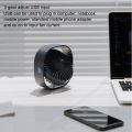 360 Degree Rotation Wind 3 Speeds Mini USB Desktop Fan.