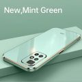 Fashions High Quality Casing for Xiaomi Redmi 10 Solid Color Straight Edge 6D Plating Phone Case Soft Cover.