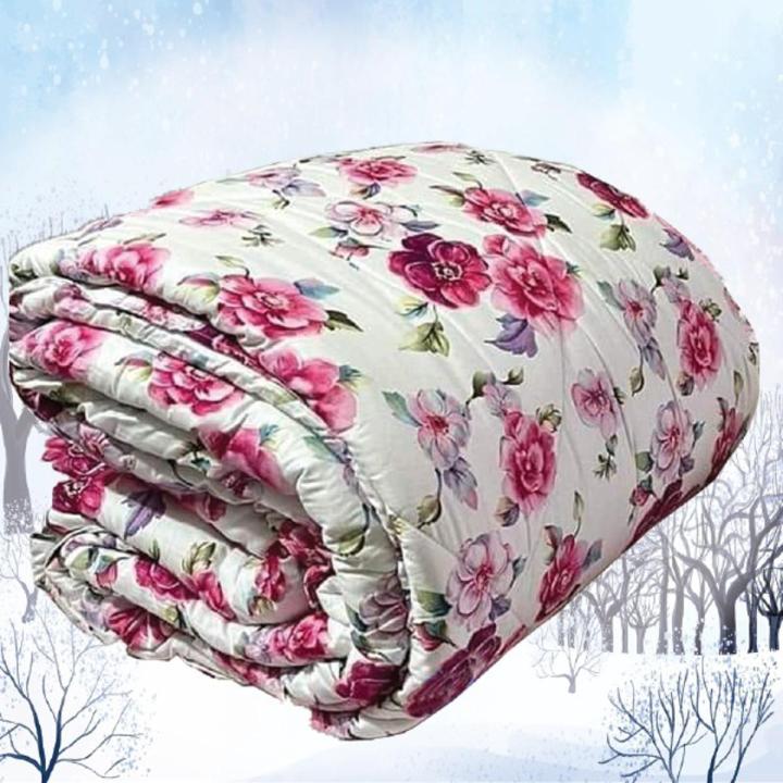 1 PC King Comforter For winter Size Inside Fiber NEW Pink Flower