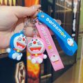 Anime Cartoon Doraemon Keychain Cute Car Key Ring Small Doll Pendant Backpack Gifts for Friends.