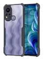 Back Case Cover for Infinix Hot 11s (Shockproof with Polycarbonate Clear Panel | Professional Black) Wirless Case. 
