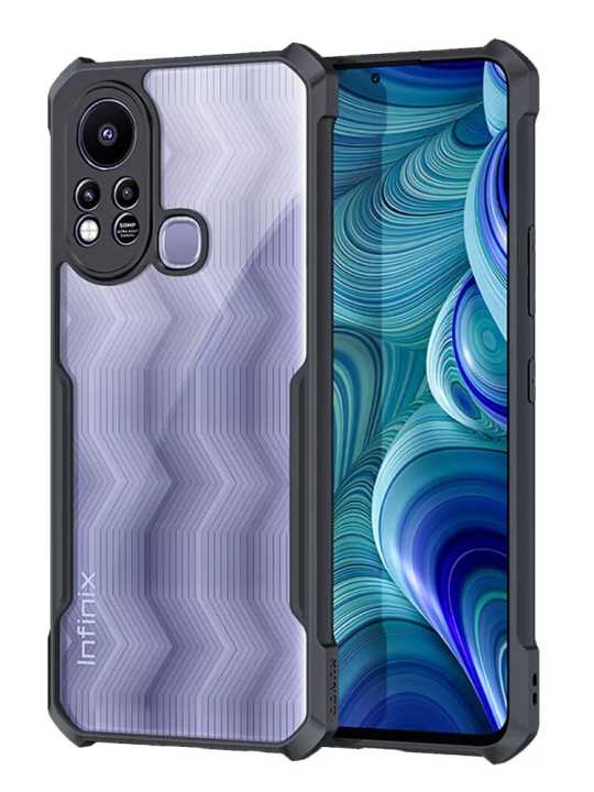 Back%20Case%20Cover%20for%20Infinix%20Hot%2011s%20(Shockproof%20with%20Polycarbonate%20Clear%20Panel%20%7C%20Professional%20Black)%20Wirless%20Case%20-%20Image%205