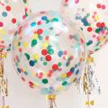 Glitter Confetti Transparent Balloon -10 ps.. 