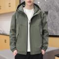 2021 Autumn New Youth Spring and Autumn Men's Jacket Student Autumn Workwear Coat Hooded Jacket Men. 