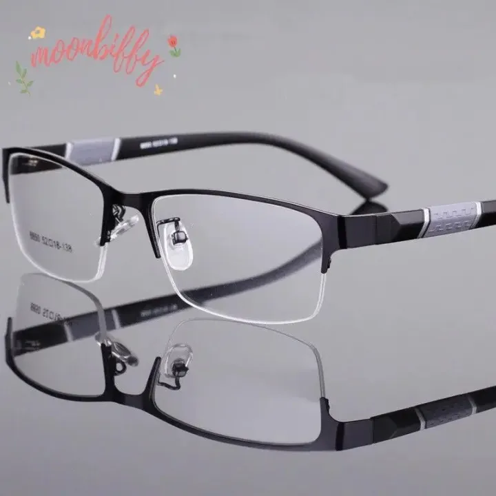 Reading Glasses Half Metal Frame Nearsighted Glasses Unisex Prescription Myopia 0 -0.5 -1 -1.5 -2 -2.5 -3 -4 -5 -6