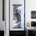 Wall Artwork Keqing Hutao Mona Hanging Anime Scrolls Canvas Mural Pictures Painting Genshin Impact Room Decor Home Print Poster. 