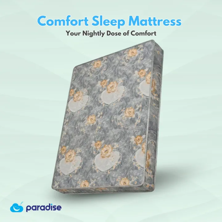 Paradise%20Comfort%20Sleep%20Mattress%20%7C%20Semi%20Orthopedic%20Support%20Mattress%20%7C%20Medium%20Firm%20Feel%20for%20Balanced%20Comfort%20%7C%204%20Inch%20Bed%20Mattress%20-%20Image%204