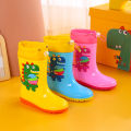 Children's high rain boots, 2-16 years old, cartoon water boots, non-slip soft soles, waterproof corsetes, boys, girls, and toddlers.