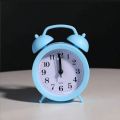 Small Metal Alarm Bed/Table Clock - Wall Clock.