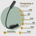 Reading Light with 3 Colors, Book Light for Reading in Bed Rechargeable Reading Lights for Books Black 2Pcs.