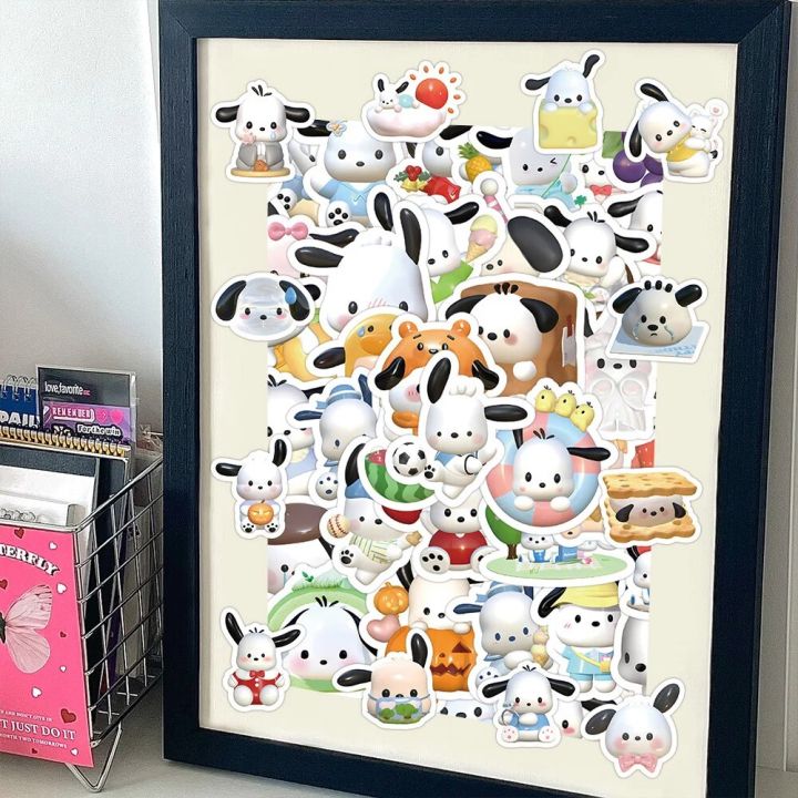 10/30/63pcs%203D%20Kawaii%20Pochacco%20Stickers%20Sanrio%20Anime%20Decals%20Toys%20Waterproof%20Graffiti%20Scrapbooking%20Car%20Laptop%20Kids%20Cute%20Sticker%20-%20Image%204