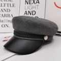 【beauty code store】Winter Women's Black Wool Military Women's Military Cap Sally Cap Girl Travel Beret Women's Hat. 