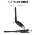 C Laptop b/g/nAN Wi- Adapter LB WiFi Card Mini USs MT76150Mbp01 Wi-Fi Receiver Dongle Antenna 802.11 for P-Brain Windows.
