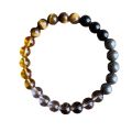 Natural stone crystal bracelet citrine pyrite tiger's eye stone to open the way bracelet to attract love successful people recom. 