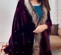China  Winter Velvet Shawls Chador for girls and women. 