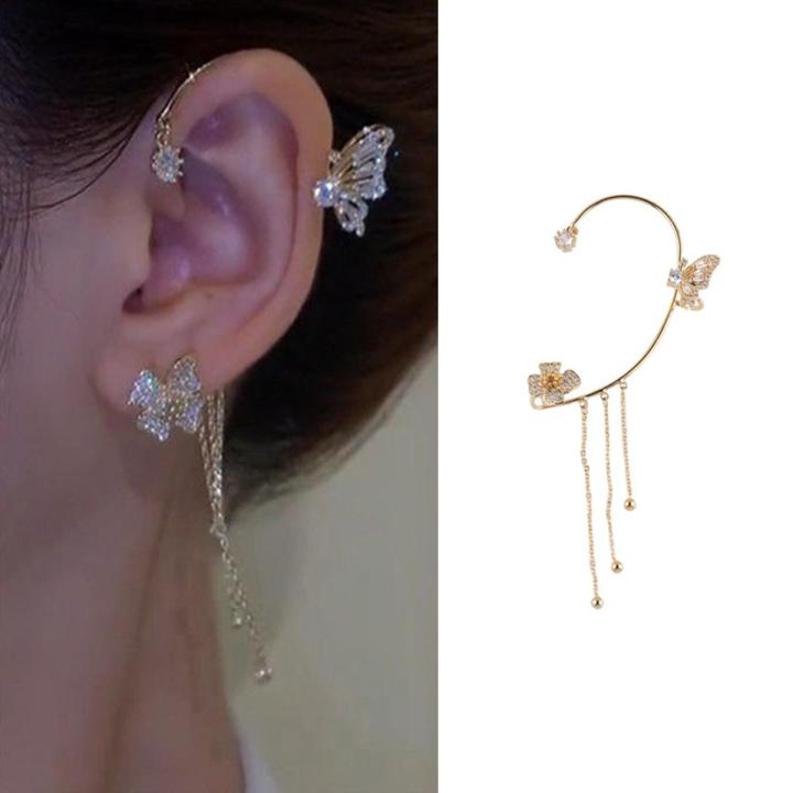 New Earrings No Pierced Ear Clip Long Tassel Earring Fashion Accessories 1 Pcs
