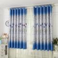 Tulips Print Blackout Window Curtain Punching Purdah Shading Screen Drape.