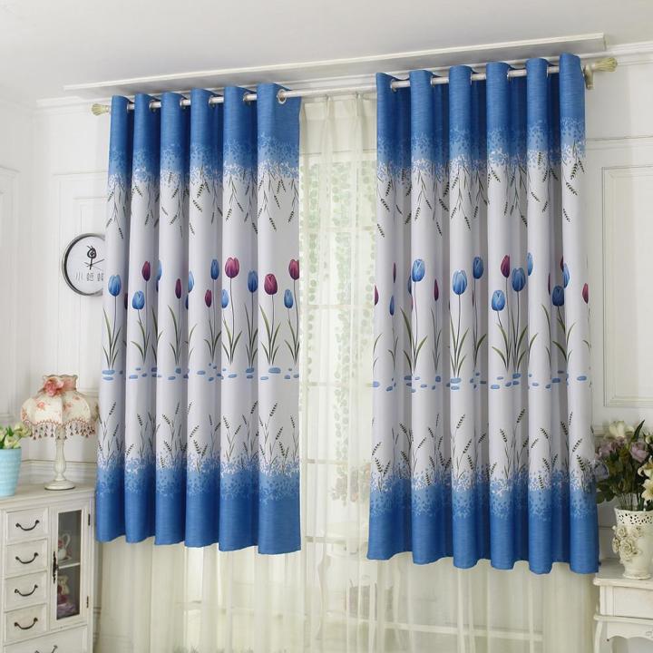 Tulips%20Print%20Blackout%20Window%20Curtain%20Punching%20Purdah%20Shading%20Screen%20Drape%20-%20Image%203