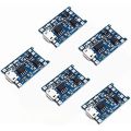 Bundle of 5 Pieces TP4056 Micro USB Battery Charger Module Circuit Board 5V 1A - 5Pcs/Lot Use For 18650 Lithium Battery. 
