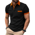 Spring Summer Oversize T-shirts For Men Short-sleeve Tee Lapel Cotton Men's Clothing Polo Shirt Solid Shirts M-4XL. 