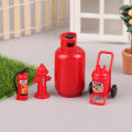 1/12 Dollhouse Gas Tank Fire Extinguisher Fire Hydrant Model Dollhouse Decor SEVICH. 