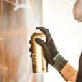 Spray Paint- Lacquer. 