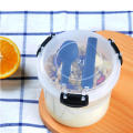 Transparent/Orange/Blue Yogurt Salad Cup Leak-Proof Plastics Breakfast Cup With Lid Overnight Oat Cup for Travel Office Gym. 