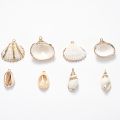 5pcs Natural Shell Pendant Conch Shell Charms For Jewelry Necklace Making DIY EarringPendant Gift Accessorie Wholesale. 