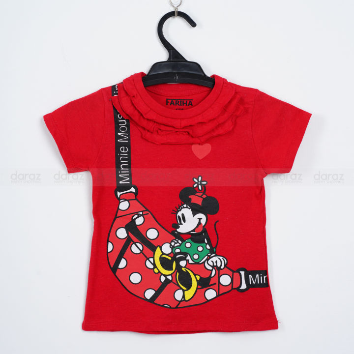 Azad Printed 1 To 11 Years Baby Girls Islamic T-Shirt In Lowest Price Only In BD