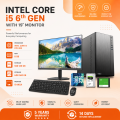 Intel Core i5 6th Generation RAM 8GB SSD 120GB OR HDD 500GB Graphics 2GB Built in Gaming PC Win 10 64 Bit And 'Monitor 19 inch' Full NEW Desktop Computer Set.