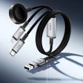 WiWU Wi-C050 Legend Series 3in1 USB-A + Type-C to Lightning – Type-C – Smart Watch Charging Cable 100W 1.2M. 