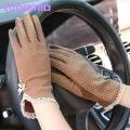Women Gloves Elastic Summer Women Touch Screen Sunblock Gloves.