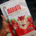 Makiato strawberry nougat crisp 200g. 