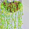 Battery Operated Vine Leaf Fairy String Light, Artificial Mehidi Pata Light for Flower Garland Hanging Plants for Indoor Use Wedding Party Decoration. 
