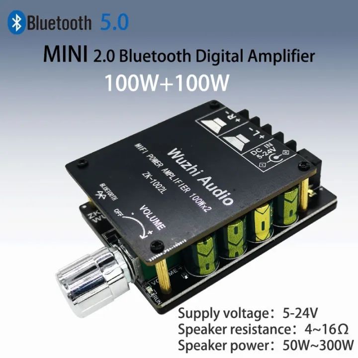 ZK-1002L%201002%20100WX2%20TPA3116%20Mini%20Bluetooth%205.0%20Wireless%20Audio%20Power%20Digital%20Amplifier%20Board%20Stereo%20Amp%20DC%2012V%2024V%20-%20ZK-1002L%20With24v3a%20-%20Image%203