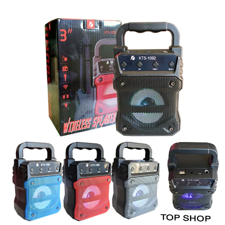 3%20Inches%20Karaoke%20KTS%201092%20Bluetooth%20Portable%20Wireless%20Speaker%20With%20-%20Image%204