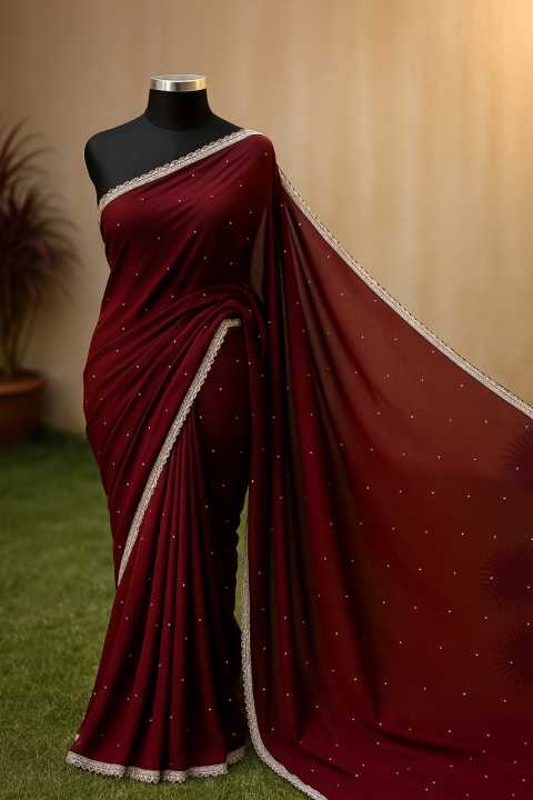 Georgette%20High%20Quality%20Stylish%20Lase%20Fitting%20And%20stone%20work%20Saree.%20Saree%20with%20unstitched%20Blouse%20for%20Women%20-%20Image%204