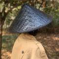 Bamboo Braided Hat Handmade Wide Brim Conical Hat Sunhat Art Crafts Rice Hat. 