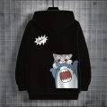 New in hoodies & sweatshirts for mens cat print clothing autumn/winter kawaii 3D animals long sleeves women's fashion neutral top.
