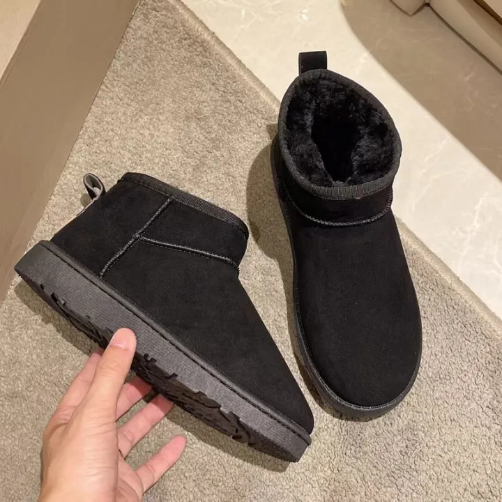 EmotionaE%20Brand%20Women's%20Shoes%20Australian%20Boots%20Winter%20Footwear%20Round%20Toe%20Flat%20Heel%20Boots-Women%20Fashion%20Snow%20Low%202024%20Ladies%20Ankle%20Cotton%20-%20Image%205