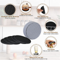 10 Pack Coasters for Drinks Silicone Coaster with Holder. 