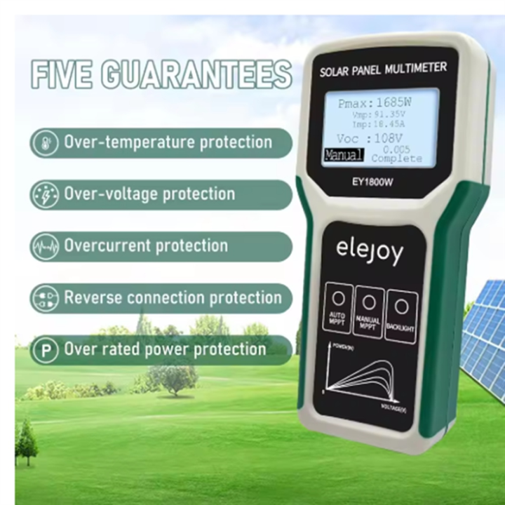 Solar Panel Smart Tester EY1800W 1800W MPPT Auto/Manual Photovoltaic ...