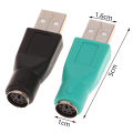PS2 To USB Male Adapter For Computers PC Laptop Mouse Keyboard USB Male To Connector Keyboard Adapter Head Adapter Head Demoo.