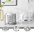 Retractable Desktop Bowl Holder Kitchen Organizer Plastic Drain Water Cup Shelf Cabinet Dishes Storage Rack Plate Storage Bayline. 